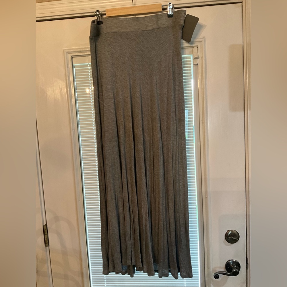 LC Lauren Conrad Charcoal Maxi Skirt